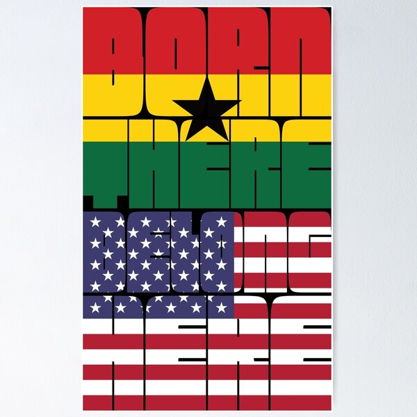 Item preview, Born Ghana Belong American designed and sold by FlagX.