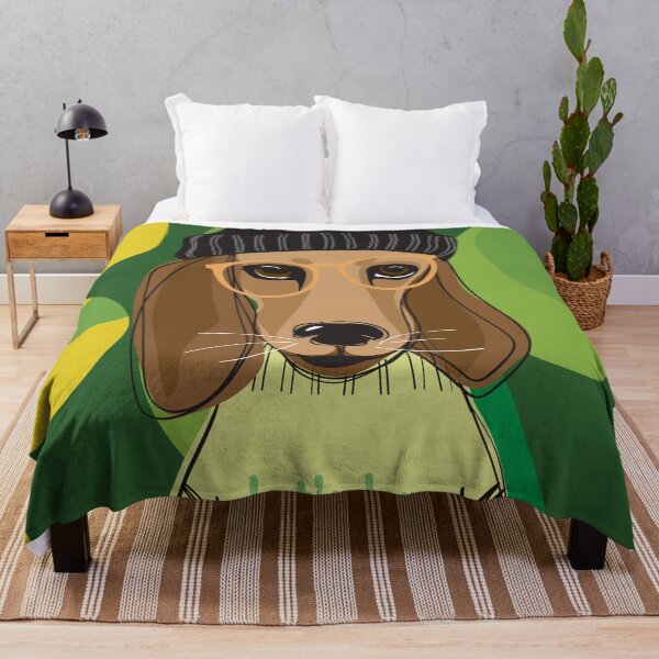 Item preview, Cute little gardener dog dressed in green designed and sold by FlowerFolie.