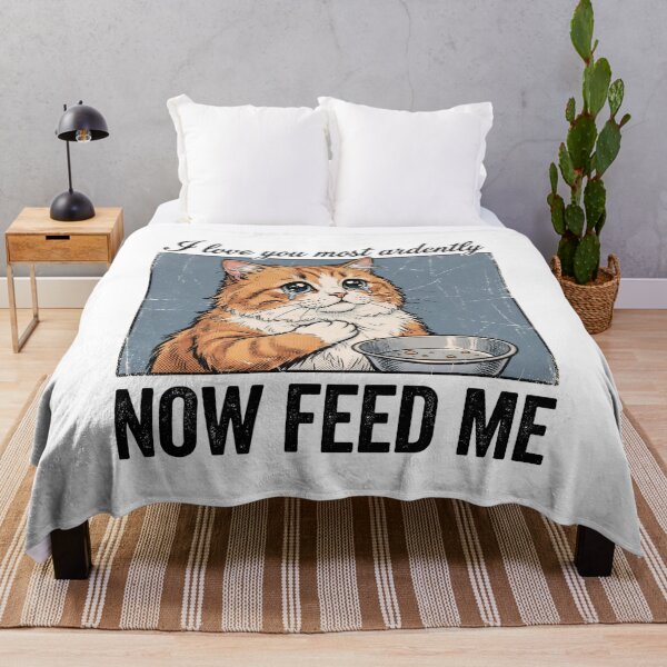 Item preview, I Love You Most Ardently Now Feed Me Orange Cat designed and sold by Fenay Designs.