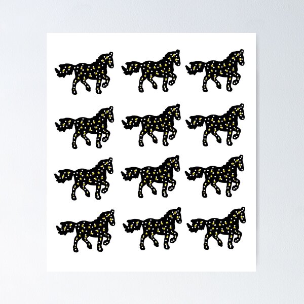 Item preview, Sagittarius Cosmic Horse Silhouette designed and sold by Theo86.