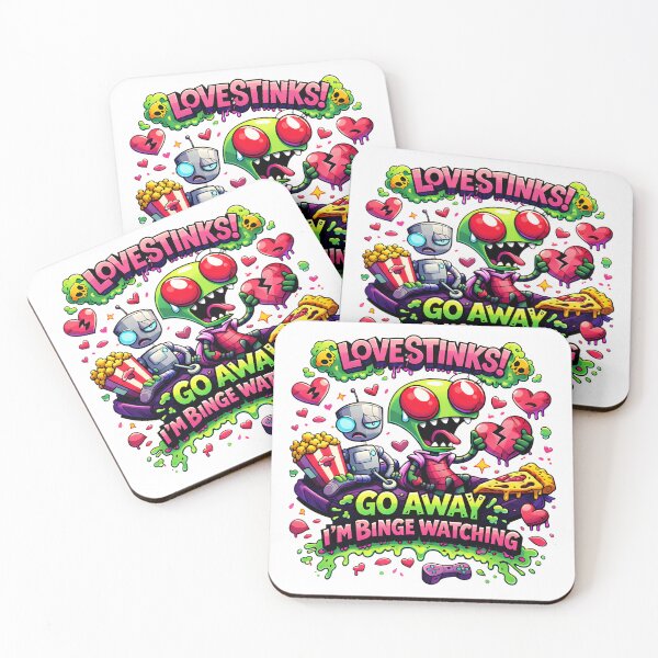 Item preview, Love Stinks Go Away I’m Binge Watching designed and sold by AnnDesignStudio.