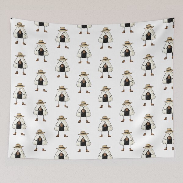 Item preview, Copy of Cute Cozy Onigiri Character Drinking Coffee designed and sold by YourFinds-Llth.
