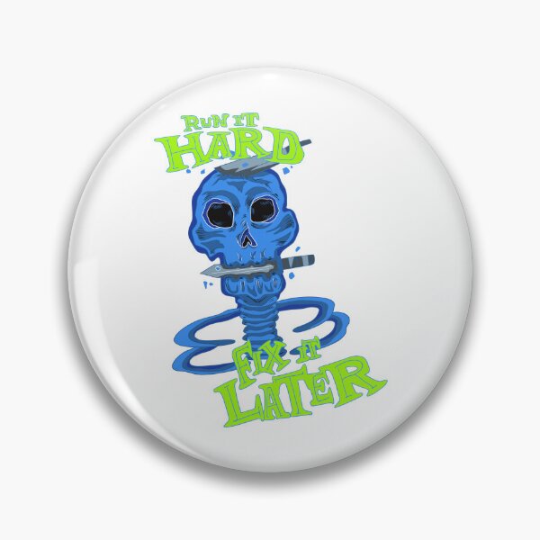Item preview, Run It Hard Fix Later Skull designed and sold by MD-Over.