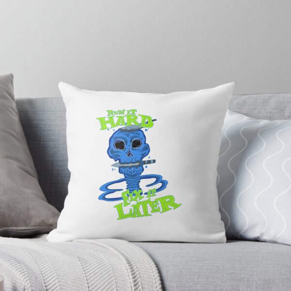 Item preview, Run It Hard Fix Later Skull designed and sold by MD-Over.