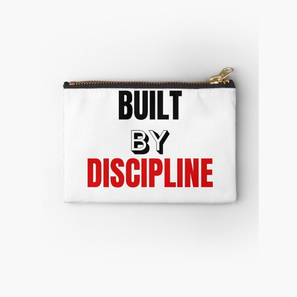 Item preview, Built by Discipline – Minimal Gym Motivation Typography Design designed and sold by TheTrueMood.