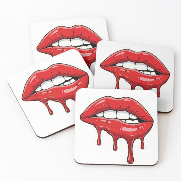 Item preview, Red Biting Lips designed and sold by Simple Graphics.