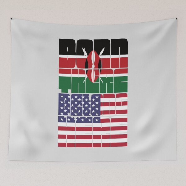Item preview, Born Kenya Belong American designed and sold by FlagX.