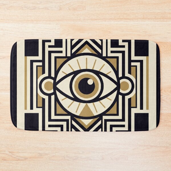 Item preview, Art Deco All-Seeing Eye Geometric Wall Art – Modern Symbolic Design designed and sold by SavinMercantile.