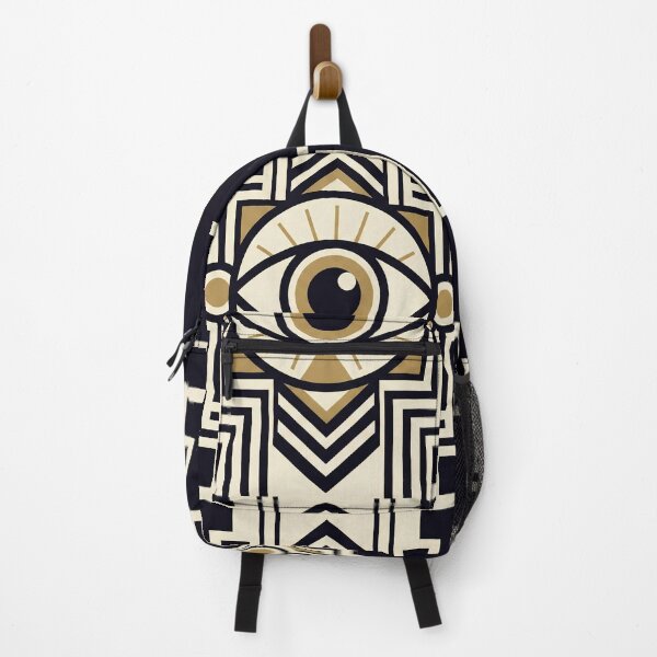 Item preview, Art Deco All-Seeing Eye Geometric Wall Art – Modern Symbolic Design designed and sold by SavinMercantile.