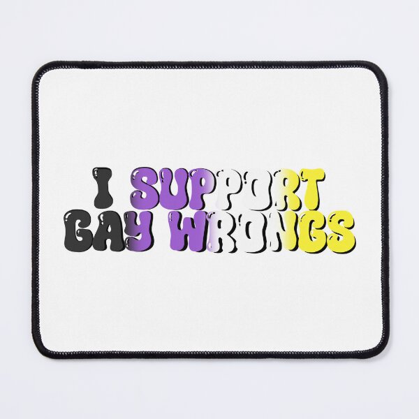 Item preview, Gay Wrongs Non-binary Flag designed and sold by honourartsshop.
