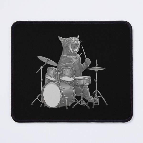 Item preview, Cat Drummer Musician Feline Percussionist  designed and sold by salmzouriart.