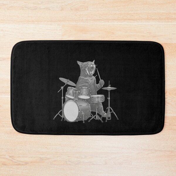 Item preview, Cat Drummer Musician Feline Percussionist  designed and sold by salmzouriart.