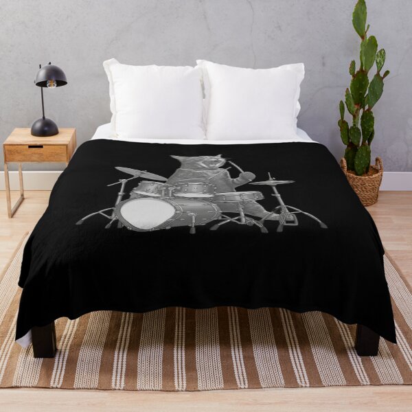 Item preview, Cat Drummer Musician Feline Percussionist  designed and sold by salmzouriart.