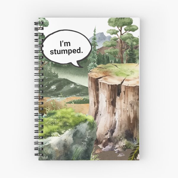 Item preview, I’m Stumped | Funny Tree Stump Nature Pun Sticker designed and sold by ninainanutshell.