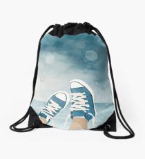 Blue Converse Drawstring Bag