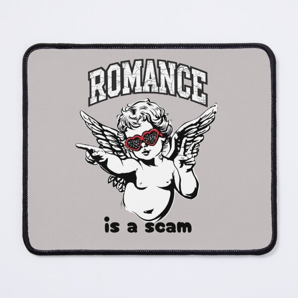 Item preview, CUPID "ROMANCE IS A SCAM" designed and sold by BKDIGITALSHOP.
