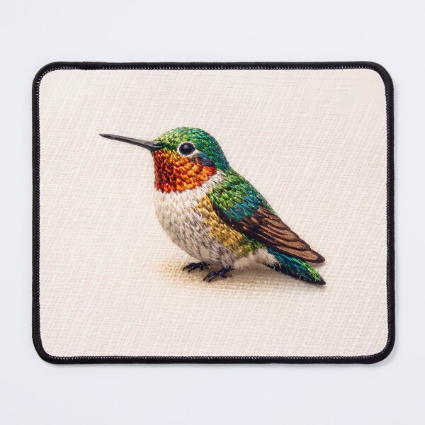 Item preview, Luxury Micro Hummingbird Embroidery Art designed and sold by BloomVera.
