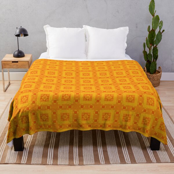 Item preview, Geometric Pattern: Kendal: Tangerine designed and sold by Red Wolf.