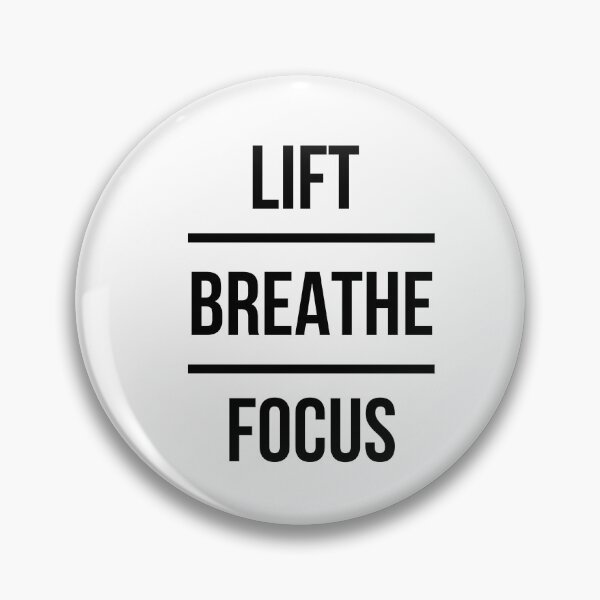 Item preview, Lift Breathe Focus – Minimal Gym Mantra Typography Design designed and sold by TheTrueMood.