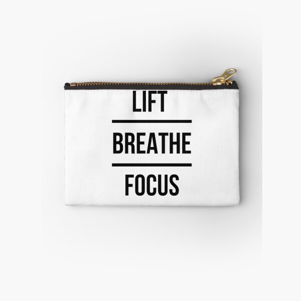 Item preview, Lift Breathe Focus – Minimal Gym Mantra Typography Design designed and sold by TheTrueMood.