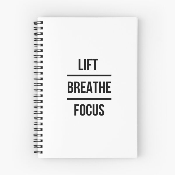 Item preview, Lift Breathe Focus – Minimal Gym Mantra Typography Design designed and sold by TheTrueMood.