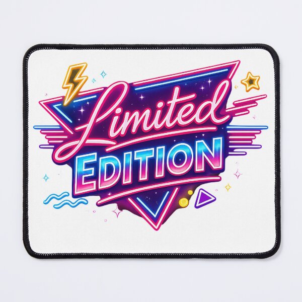 Item preview, Limited Edition Neon Logo – 90s Retro Style designed and sold by GlobalBoom.