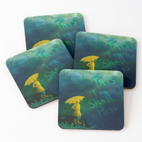 Item preview, This Too Shall Pass Stormy Day (Gentle Reminder with Words) designed and sold by Transcendragons.