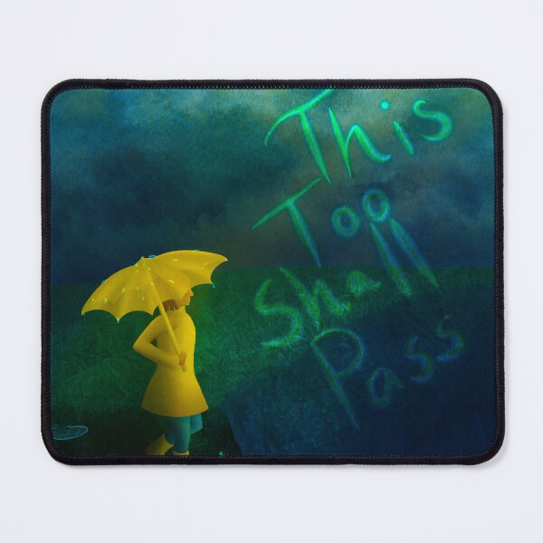 Item preview, This Too Shall Pass Stormy Day (Gentle Reminder with Words) designed and sold by Transcendragons.