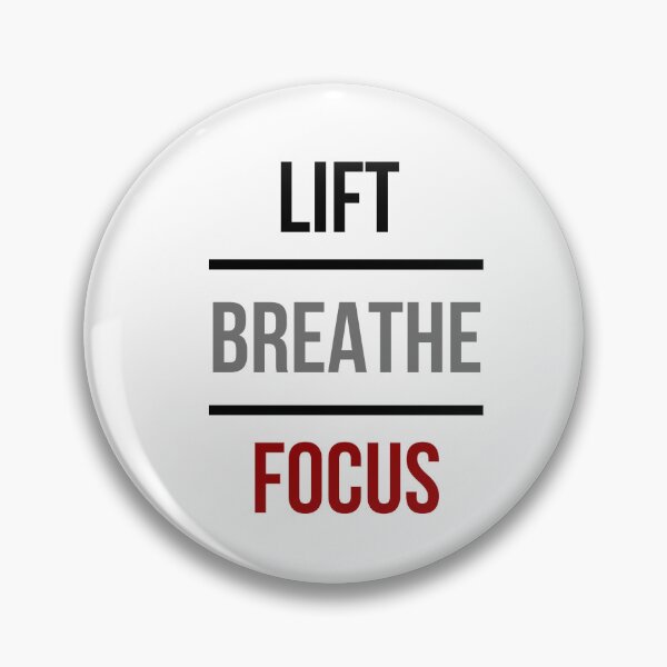 Item preview, Lift Breathe Focus – Minimal Gym Mantra Typography Design designed and sold by TheTrueMood.