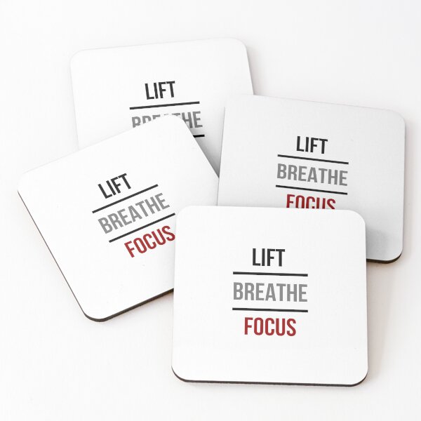 Item preview, Lift Breathe Focus – Minimal Gym Mantra Typography Design designed and sold by TheTrueMood.
