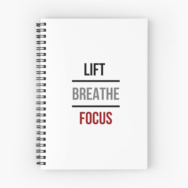 Item preview, Lift Breathe Focus – Minimal Gym Mantra Typography Design designed and sold by TheTrueMood.