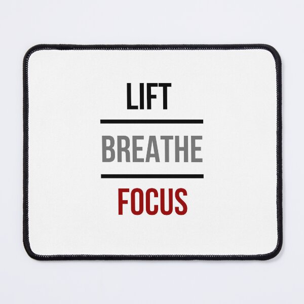 Item preview, Lift Breathe Focus – Minimal Gym Mantra Typography Design designed and sold by TheTrueMood.
