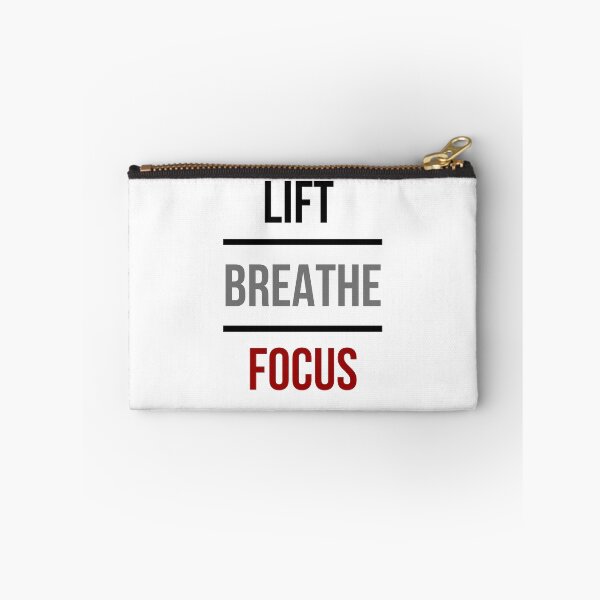 Item preview, Lift Breathe Focus – Minimal Gym Mantra Typography Design designed and sold by TheTrueMood.