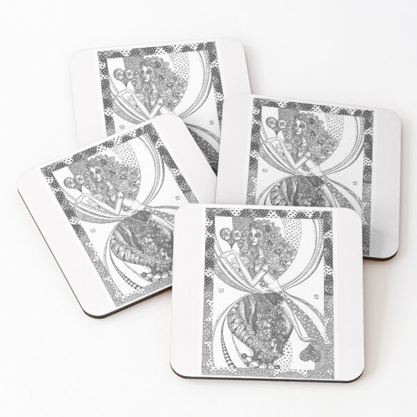 Item preview, The Queen of Spades (a card and an hourglass at the same time) designed and sold by KunstGeist.
