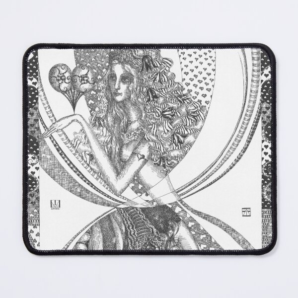 Item preview, The Queen of Spades (a card and an hourglass at the same time) designed and sold by KunstGeist.