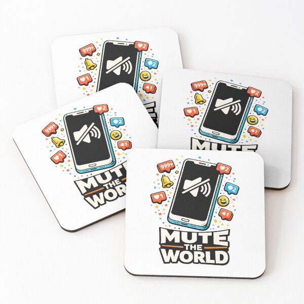 Item preview, Mute the World Notification Overload Design designed and sold by rocknrollstyles.