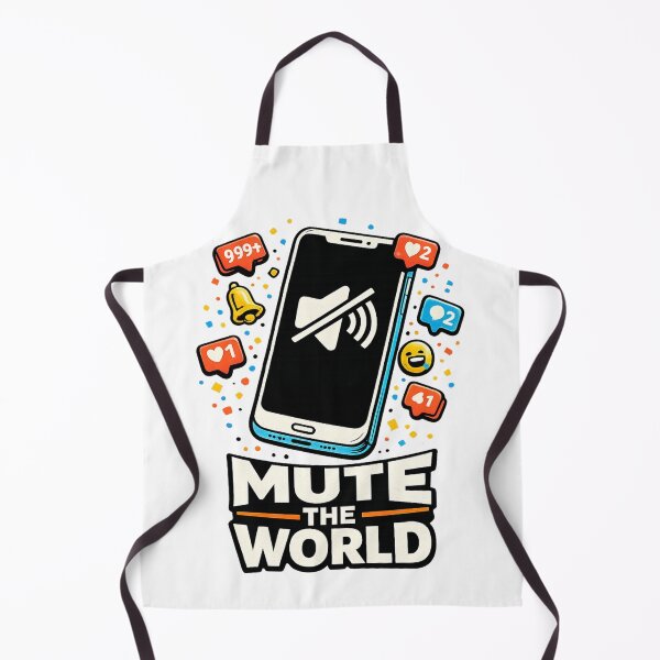Item preview, Mute the World Notification Overload Design designed and sold by rocknrollstyles.