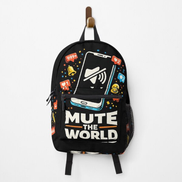 Item preview, Mute the World Notification Overload Design designed and sold by rocknrollstyles.