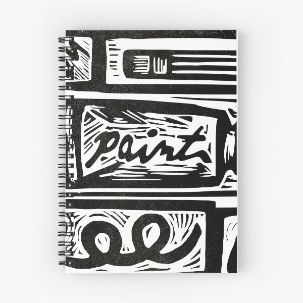Item preview, Artist linoprint modern graphic design paint designed and sold by petalecho.