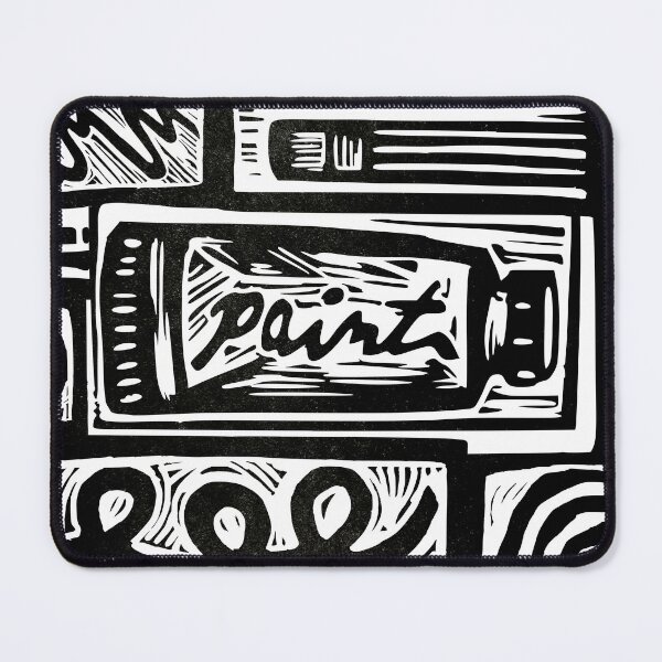 Item preview, Artist linoprint modern graphic design paint designed and sold by petalecho.