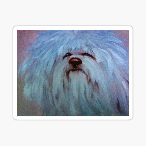 Macasia the shaggy dog Sticker