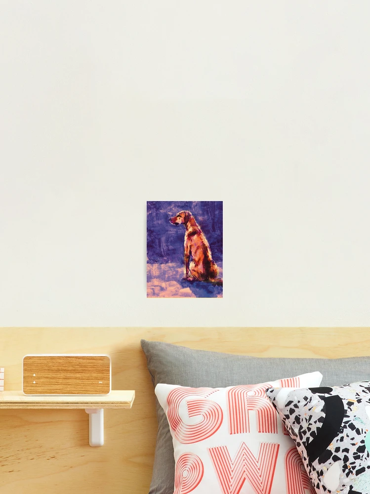 Aperçu 2 sur 3. Impression photo avec l'œuvre Chien Rhodesian Ridgeback créée et vendue par MidnightARTing.