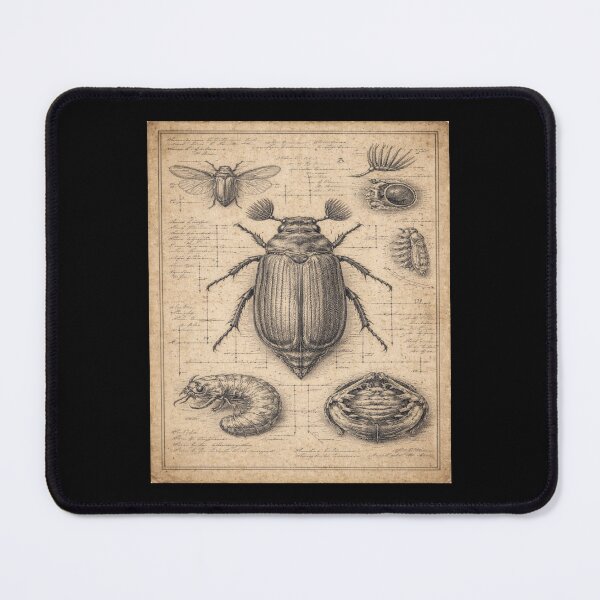 Item preview, Beetle Anatomy Engraving – Gift for Book Lovers • Dark Academia Entomology Art designed and sold by JacobKAurumhead.