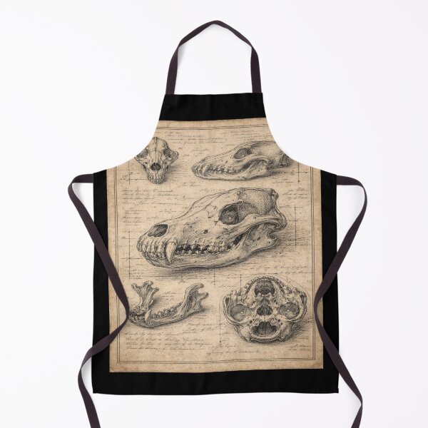 Item preview, Wolf Skull Engraving – Gift for Book Lovers • Dark Academia Anatomy Art designed and sold by JacobKAurumhead.