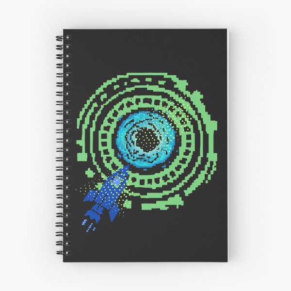 Item preview, Pixel Wormhole Portal – Retro Sci-Fi Glitch Art designed and sold by Aquarius-club.