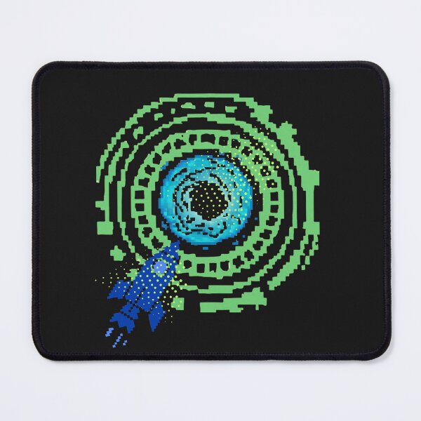 Item preview, Pixel Wormhole Portal – Retro Sci-Fi Glitch Art designed and sold by Aquarius-club.