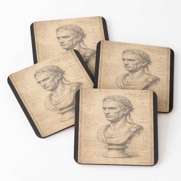 Item preview, Julius Caesar Bust Engraving – Gift for Book Lovers • Dark Academia Classical Art designed and sold by JacobKAurumhead.