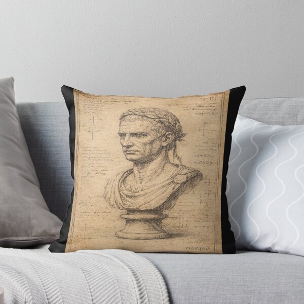 Item preview, Julius Caesar Bust Engraving – Gift for Book Lovers • Dark Academia Classical Art designed and sold by JacobKAurumhead.