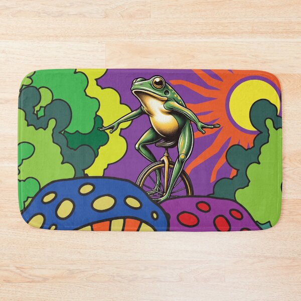 Item preview, Trippy Frog on Psychedelic Mushrooms designed and sold by Analog Aura .