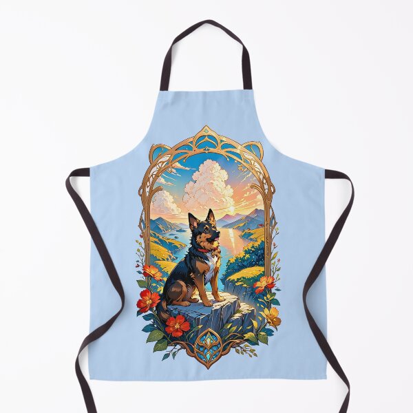 Item preview, Colorful German Shepherd Guard Dog Kids Birthday Shirt designed and sold by BorgSpareParts.